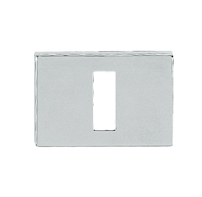 Tupai Rapido RetaLine/VersaLine Key Escutcheons on Long Rose - Bright Polished Chrome