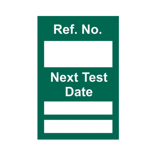 'Next Test' Mini Tag Insert, Green (Pack of 20)