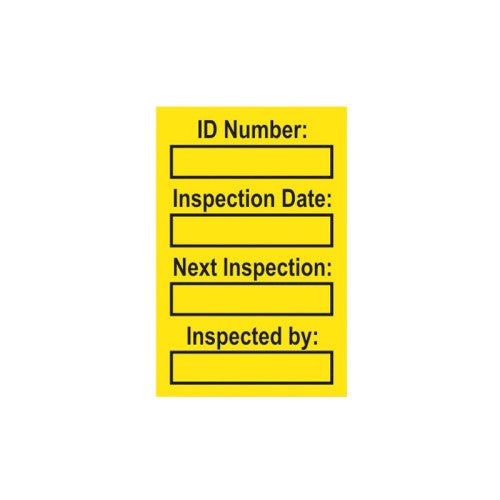 'Harness' Mini Tag Insert, Yellow (Pack of 20)