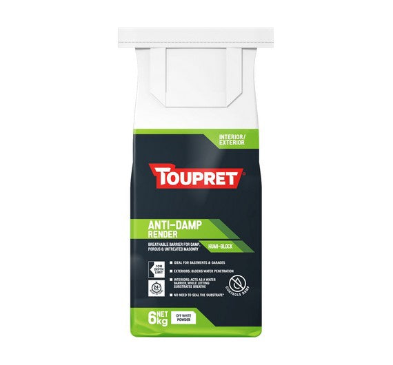 Toupret Anti-Damp Render Filler Humi Block 6Kg