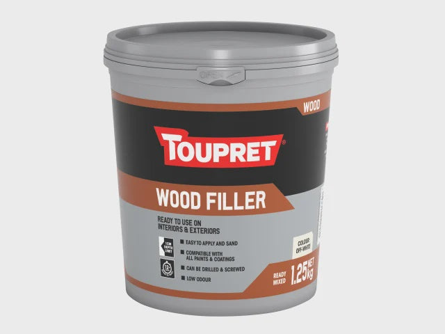 Toupret Wood Filler Ready To Use Off-White 1.25Kg