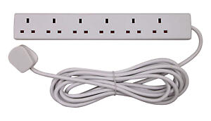 SMJ 6 Socket Extension Lead 5m 13A