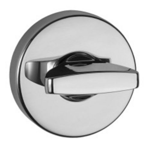 Tupai Rapido CurvaLine WC Turn on Round Rose (bolt through fixing only) - Bright Polished Chrome