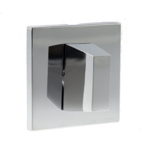 Tupai Rapido 5S Line WC Turn on 5mm Slimline Square Rose (bolt through fixing only) - Bright Polished Chrome