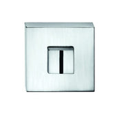 Tupai Rapido Curva/QuadraLine WC Turn on Square Rose (bolt through fixing only) - Bright Polished Chrome