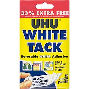 UHU White Tack + Extra 33%