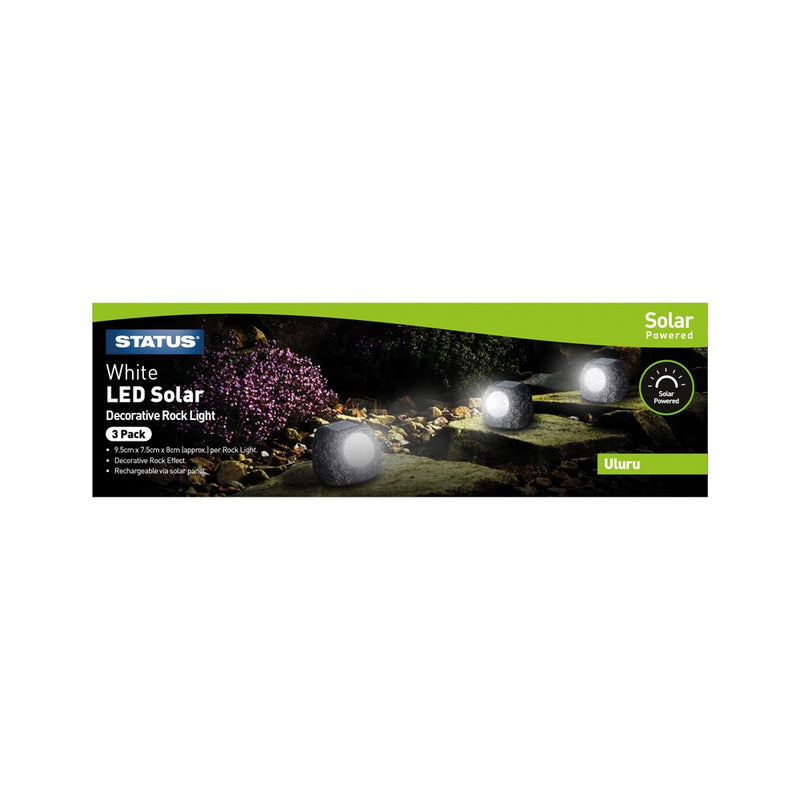 Uluru Small Solar Rock 3Pk