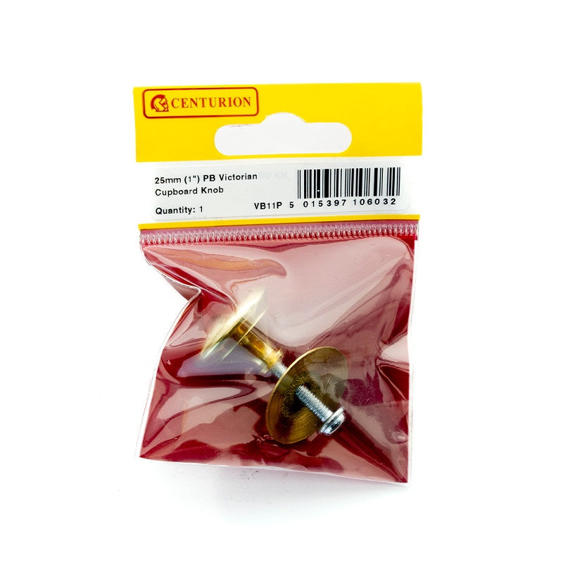 25Mm (1") Pb Victorian Cupboard Knob