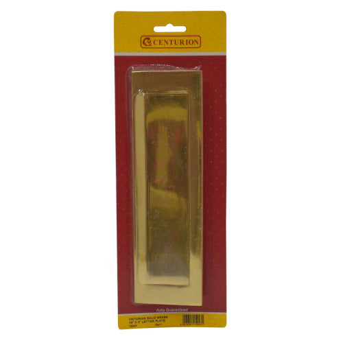 Solid Brass Letter Plate Gravity Flap, 250mm x 75mm