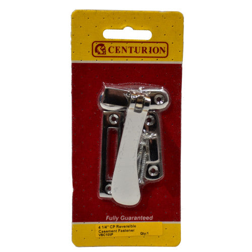 Chromed Hook Mortice Style Casement Fastener, 105mm