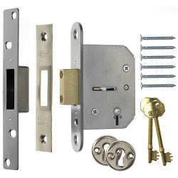Era Viscount Mortice Deadlock Satin 63mm