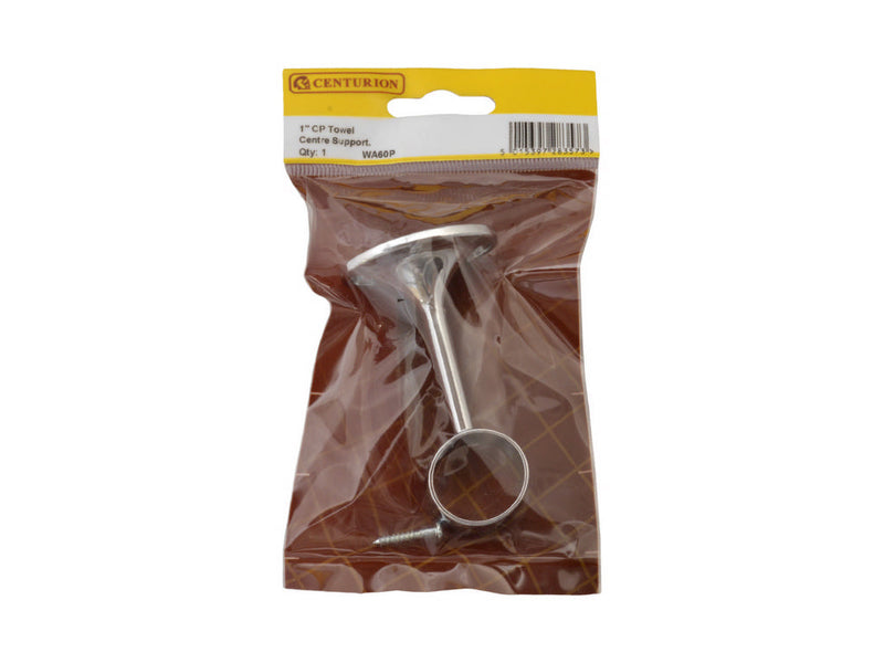 25mm (1") Towel Centre Supports - Chrome Plated - Pack Qty 1