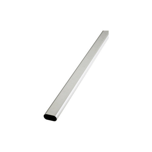 Oval Wardrobe & Towel Rail - 1800mm - Chrome Plated