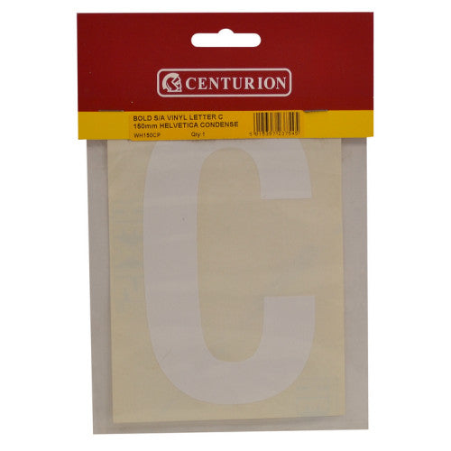 150mm White Self Adhesive Vinyl Letter C