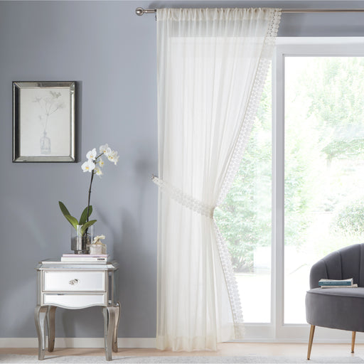 TYRONE Windsor Voile Panel 229cm Cream