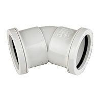 Floplast pushfit waste 135 degree obtuse bend 32mm white WP18