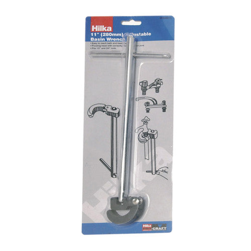 Adjustable Basin Wrench, 11"