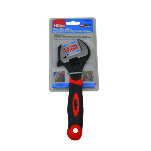 Hilka Dual Function Pipe & Adjustable Wrench Pro Craft