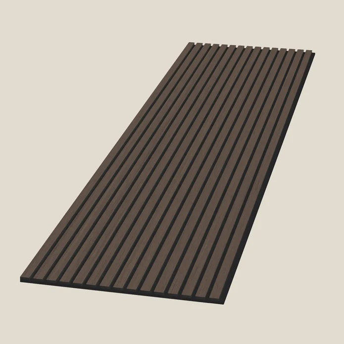 ACUPANEL Acoustic Slat Wall Panels Smoked Oke Effect 2400mm x 600mm