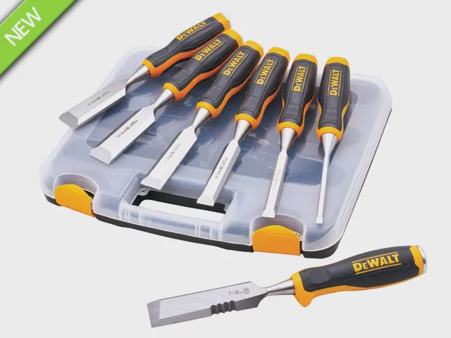 XMS25CHISEL DeWalt 6 Piece Chisel Set With Free Chisel Knife