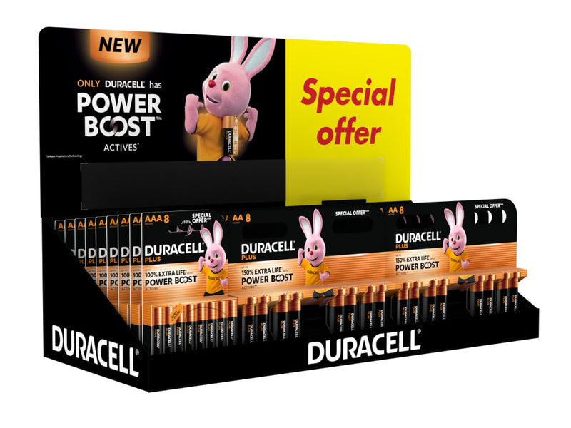 Duracell Battery Counter Display (AA x 24 & AAA x 14)