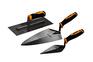 XTrade 3 Piece Bricklayers & Plasterers Trowel Set