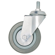 Draper Swivel Bolt Fixing Rubber Castor, 100mm Diameter, S.W.L. 80kg Draper - Town Tools