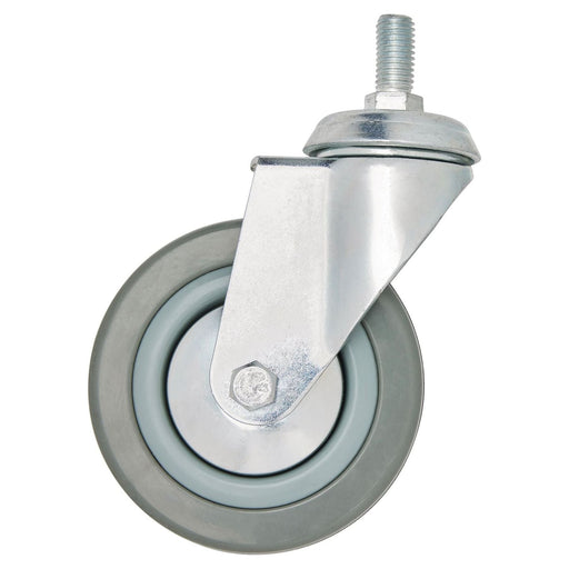 Draper Swivel Bolt Fixing Rubber Castor, 100mm Diameter, S.W.L. 80kg Draper - Town Tools