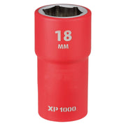 Draper XP1000 VDE Socket, 1/2" Sq. Dr., 18mm Draper - Town Tools