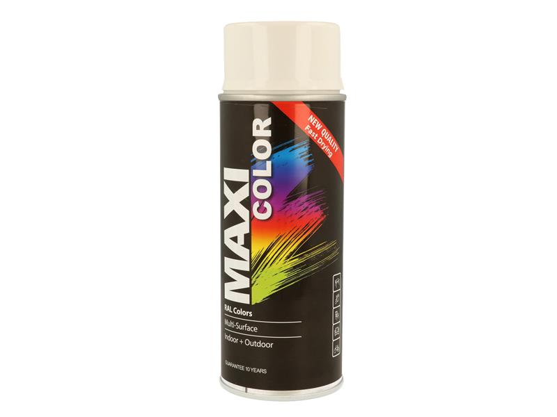 MAXICOLOR - MaxiColor Spray Gloss White RAL9010 400ml