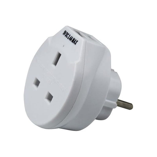 Uni-Com Travel Socket with USB Charger Uni-Com - RockBottom Northampton
