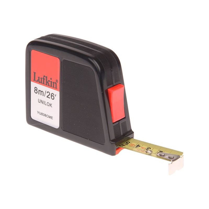 Crescent Lufkin® YU838CME Unilok Pocket Tape 8m/26ft (Width 19mm) Crescent Lufkin® - RockBottom Northampton