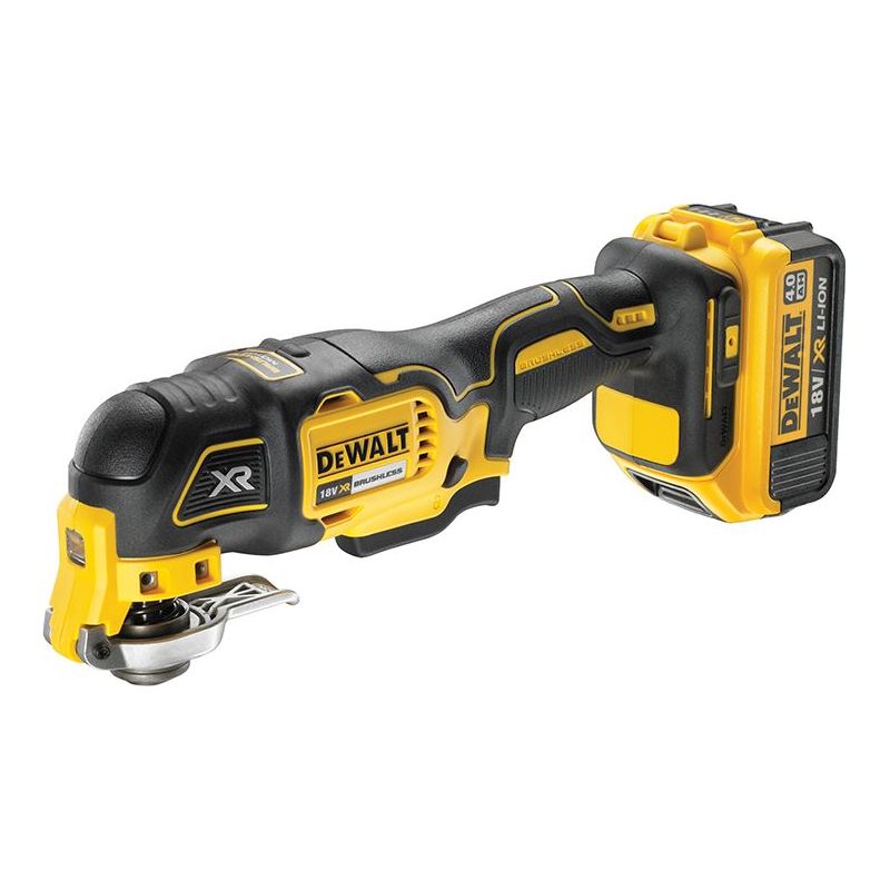 Dewalt Power Tools DCS355M1 XR Brushless Oscillating Multi-Tool 18V 1 x 4.0Ah Li-ion DeWALT Power Tools - RockBottom Northampton