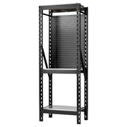 Bunker 17 Piece Modular 3 Tier Racking with Stainless Steel Shelving and Pegboards, 750mm Draper - Town Tools