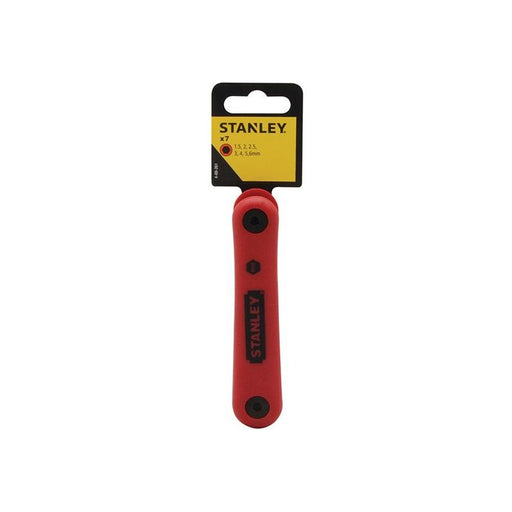 Stanley® Hand Tools Metric Folding Hexagon Key Set,7 Piece STANLEY® Hand Tools - RockBottom Nothampton