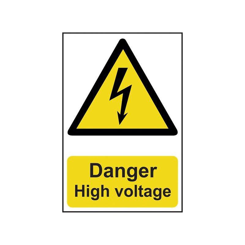 Scan Danger High Voltage - PVC Sign 200 x 300mm Scan - RockBottom Nothampton