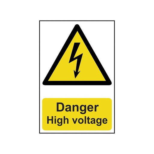 Scan Danger High Voltage - PVC Sign 200 x 300mm Scan - RockBottom Nothampton