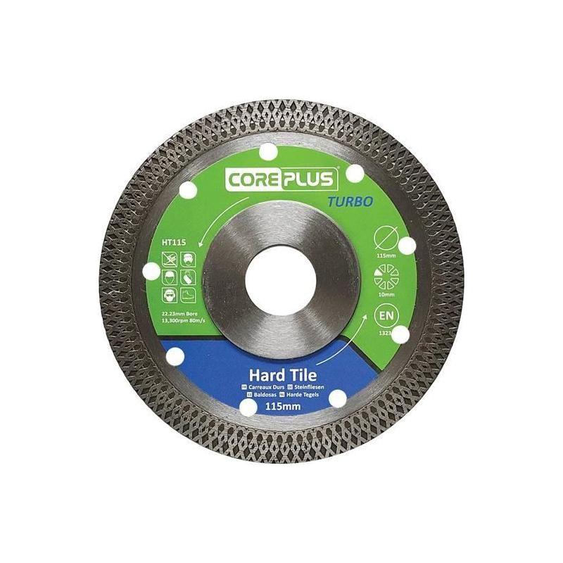 Coreplus HT115 Hard Tile Turbo Diamond Blade 115mm CorePlus - RockBottom Northampton