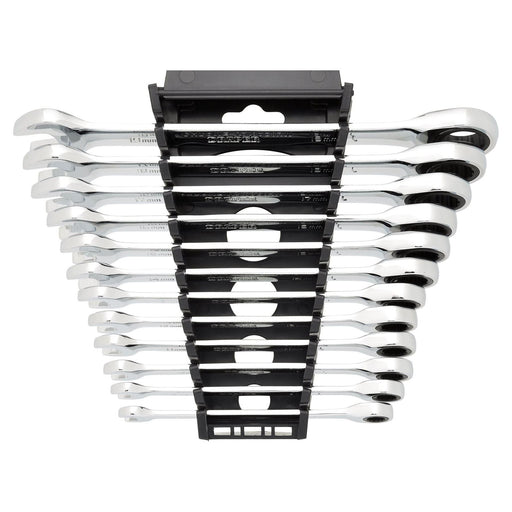 Draper Draper HI-TORQ Metric Ratchet Combination Spanner Set (12 Piece) Draper - Town Tools