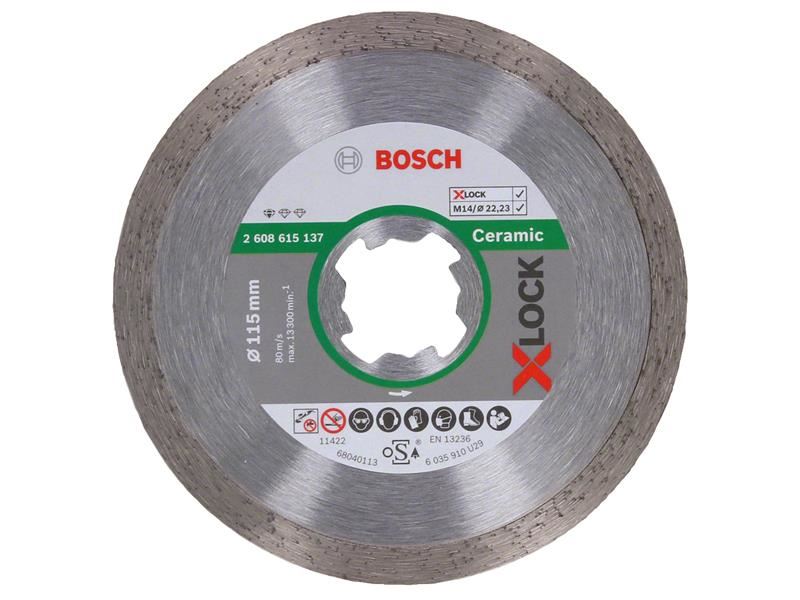 Bosch Powertool Accessories X-LOCK Standard for Ceramic Diamond Cutting Disc 115 x 22.23mm Bosch Powertool Accessories - RockBottom Northampton