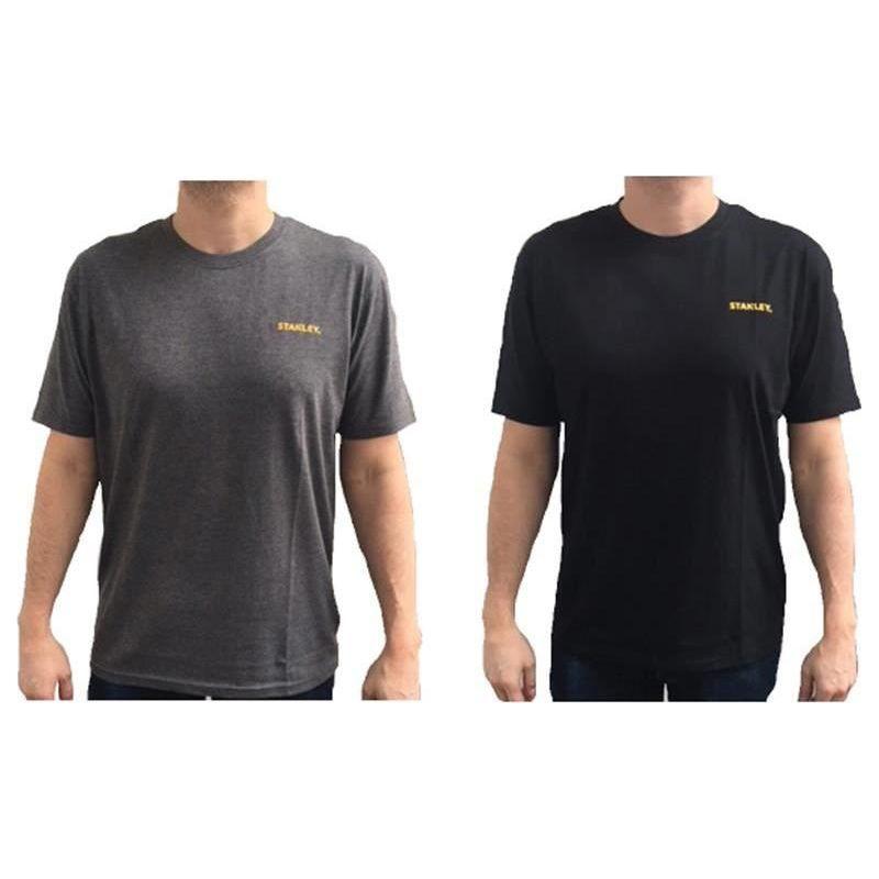 Stanley® Clothing T-Shirt Twin Pack Grey & Black - XL STANLEY® Clothing - RockBottom Nothampton
