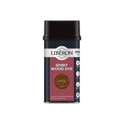 Liberon Spirit Wood Dye Dark Oak 250ml Liberon - RockBottom Northampton