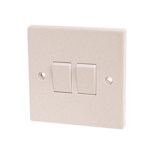 Dencon Light Switch 2-Gang 2-Way 10A Dencon - RockBottom Northampton
