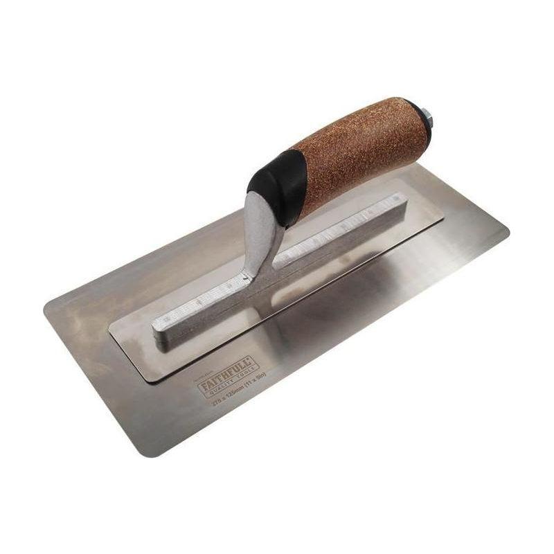 Faithfull Flex Finishing Trowel with Cork Handle 275mm (11in) Faithfull - RockBottom Northampton