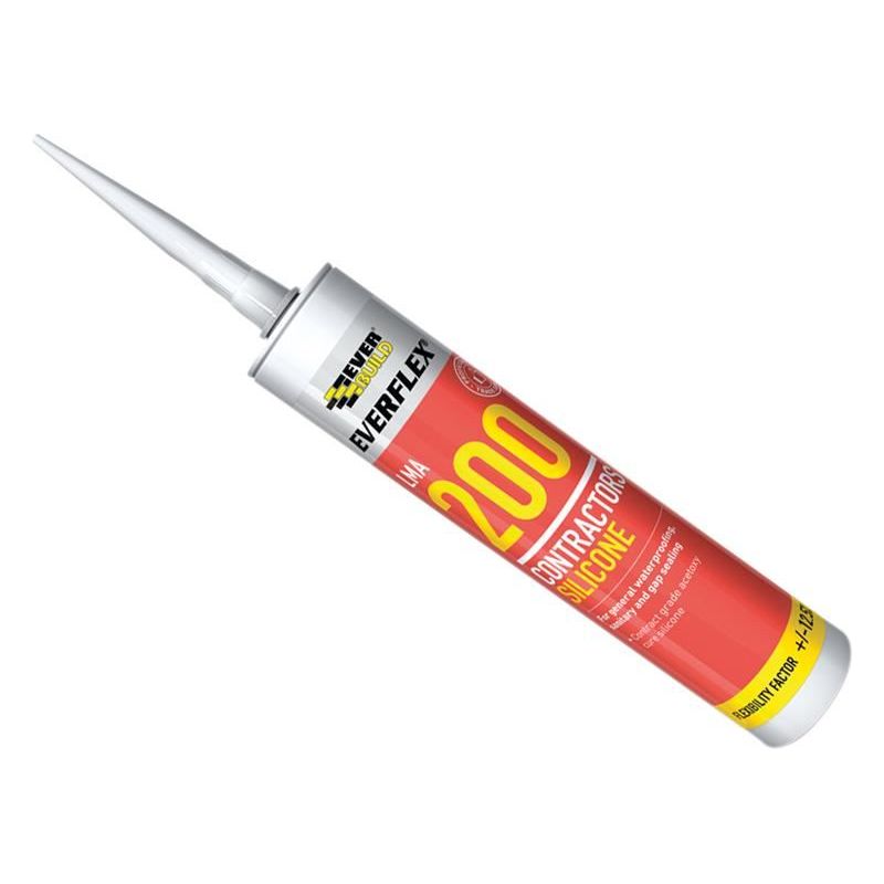 Everbuild Sika Everflex® LMA 200 Contractor's Silicone 295ml Brown Everbuild Sika - RockBottom Northamptin