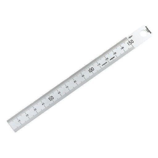 Fisher Satin Chrome Rule 150mm/6in Fisher - RockBottom Northampton