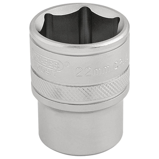 Draper 6 Point Metric Socket, 1/2" Sq. Dr., 22mm 16613 Draper - Town Tools 