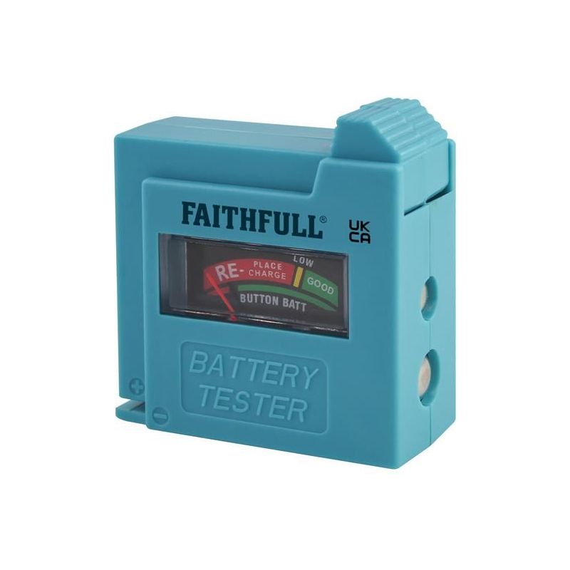 Faithfull Battery Tester for AA, AAA, C, D & 9V Faithfull - RockBottom Northampton