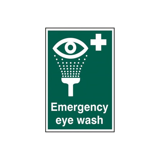Scan Emergency Eye Wash - PVC Sign 200 x 300mm Scan - RockBottom Nothampton