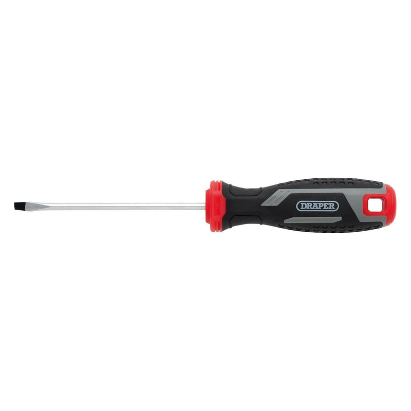 Draper Slotted Soft Grip Screwdriver, SL4 x 100mm Draper - Town Tools